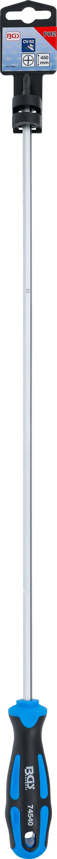 Křížový šroubovák v balení PH2, 450 mm - BGS Křížový šroubovák PH2 v prodejním balení - BGS