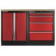 Sestava kvalitních PROFI RED dílenských skříněk s pracovní deskou - RTGS1300BAL07