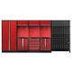 Sestava PROFI RED dílenského nábytku 4155 x 495 x 2000 mm - RTGS1300NE