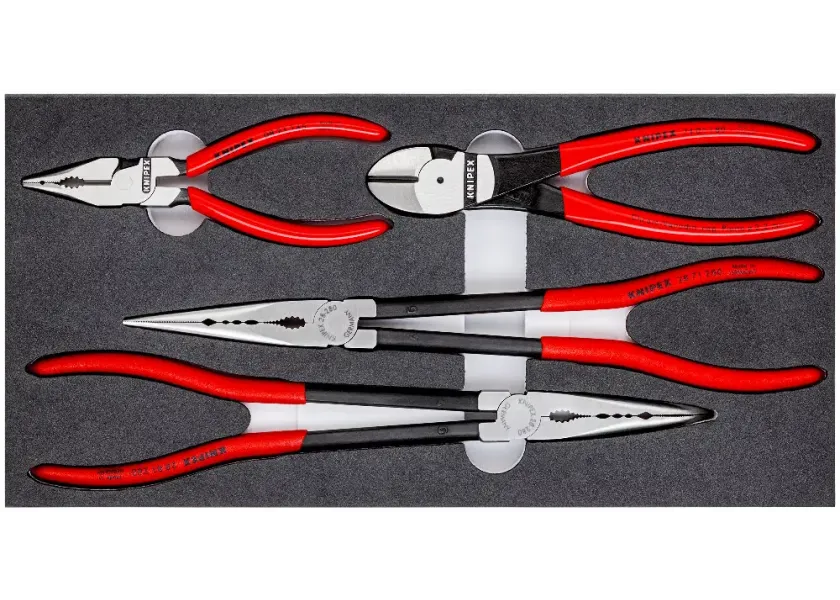 Sada kleští KNIPEX v pěnové výplni, 4 ks - 002001V16