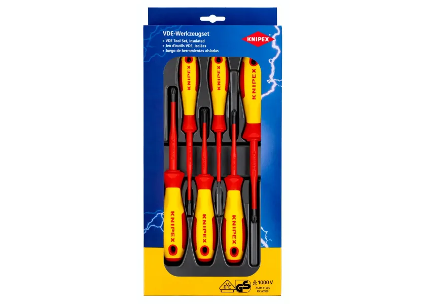 Sada VDE šroubováků KNIPEX, 6 ks - 002012V04