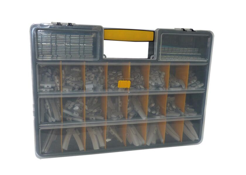 Sada závaží pro vyvažování kol, 117 ks - F10260