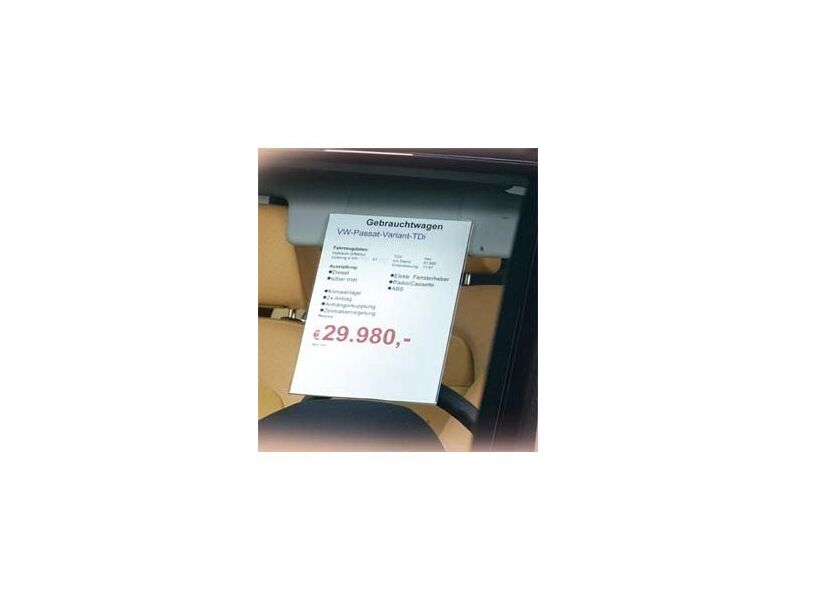 Plexi držák A4 na sluneční clonu - 713000440