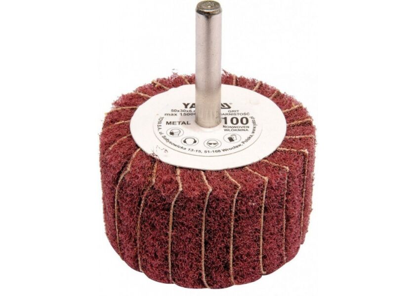 Kotouč lamelový radiální 50x30  P-200 s hřídelí 6 mm - YT-83393