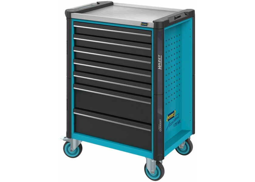 Dílenský vozík s nářadím a rázovým utahovákem, 137 ks - HA224463