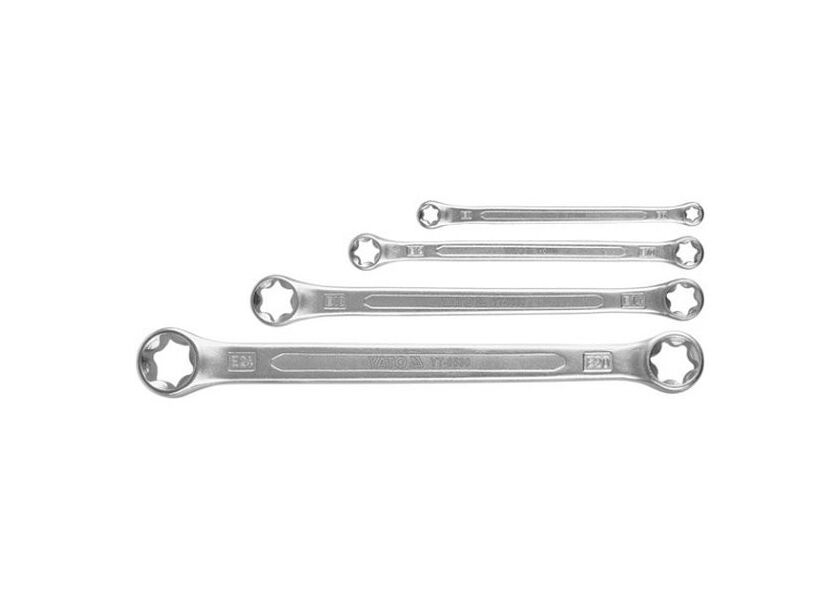 Sada klíčů očkových 4ks  TORX E6xE24