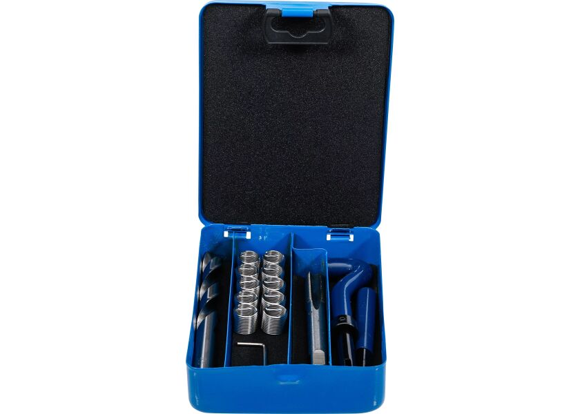 Sada na opravu závitů M12 x 1,25 mm v kovovém kufříku, BGS technic 1959 - B1959