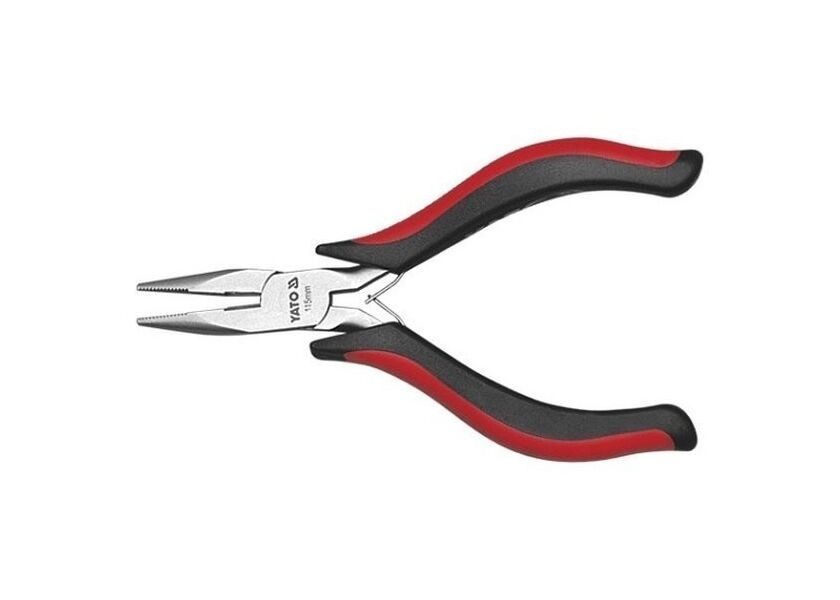 Půlkulaté rovné kleště mini - prodloužené 115 mm - YT-2083