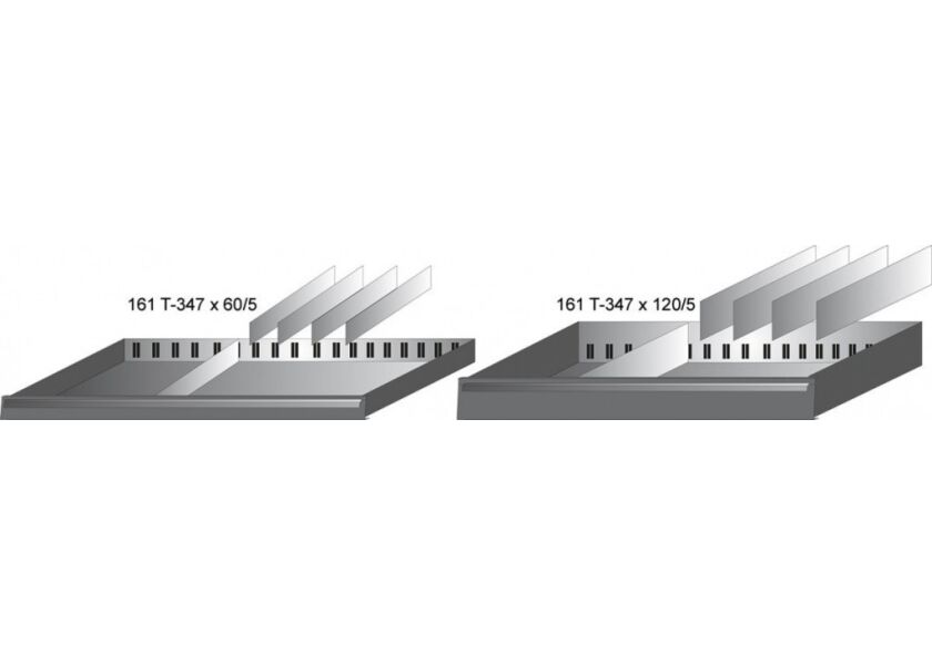 Rozčlenění zásuvek 161T-347X120/5 Hazet