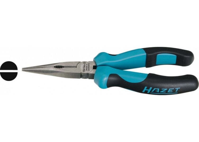 Rovné půlkulaté kleště 205 mm Hazet DIN 5745 - HA144877 (1841MA-33)