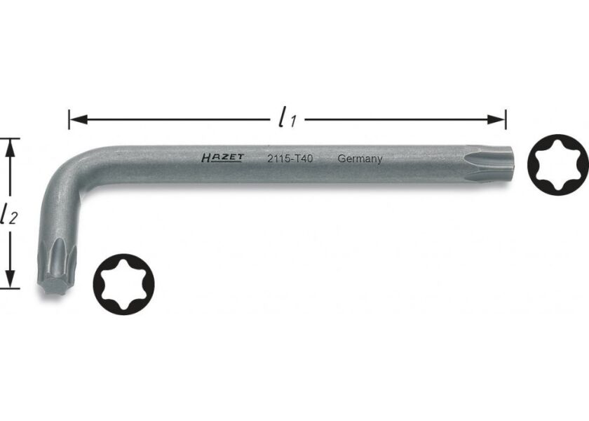 Úhlový šroubovák TORX® 2115-T30 Hazet (HA012176)