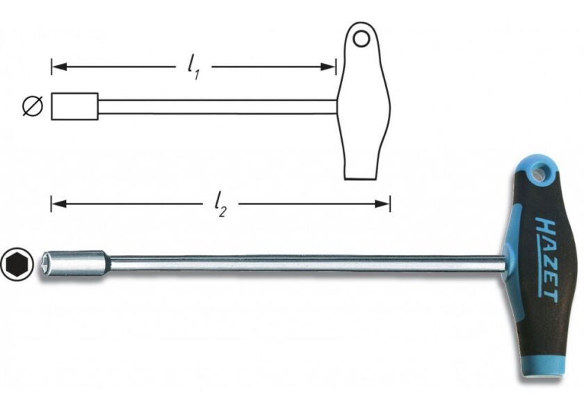 Šestihranný nástrčný klíč 428LG-13 Hazet (HA019557)