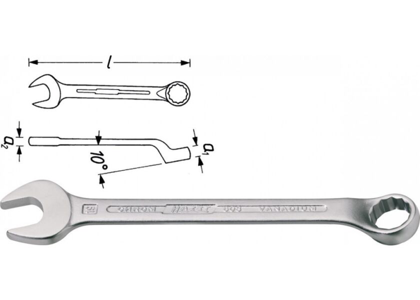 Očkoplochý klíč, 603-6 Hazet - HA023950