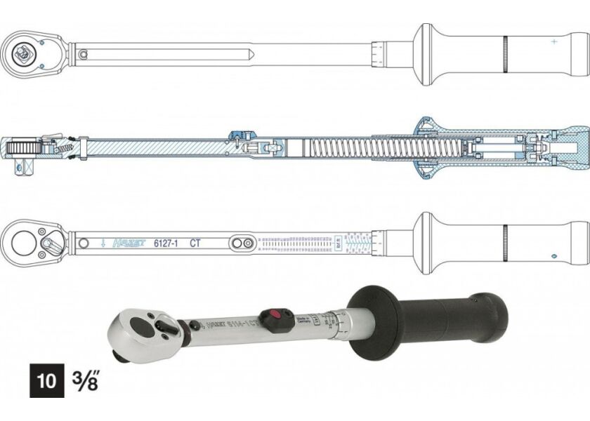 Momentový klíč 3/8