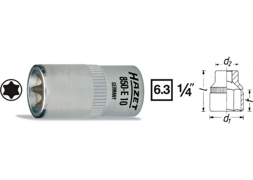 Vnitřní nástrčný klíč 1/4