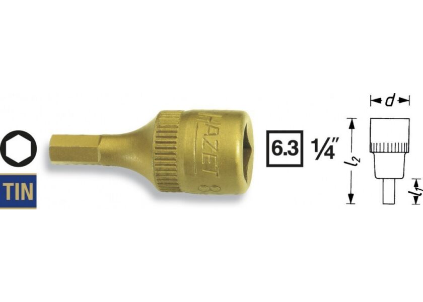 Vnější nástrčný klíč 1/4