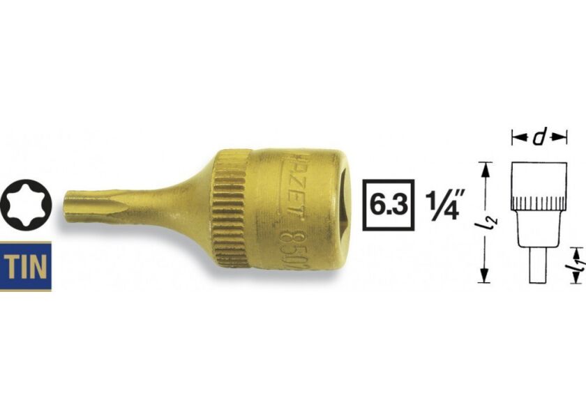 Nástrčná hlavice TORX® 1/4