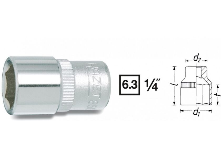 Vnitřní nástrčný klíč 1/4