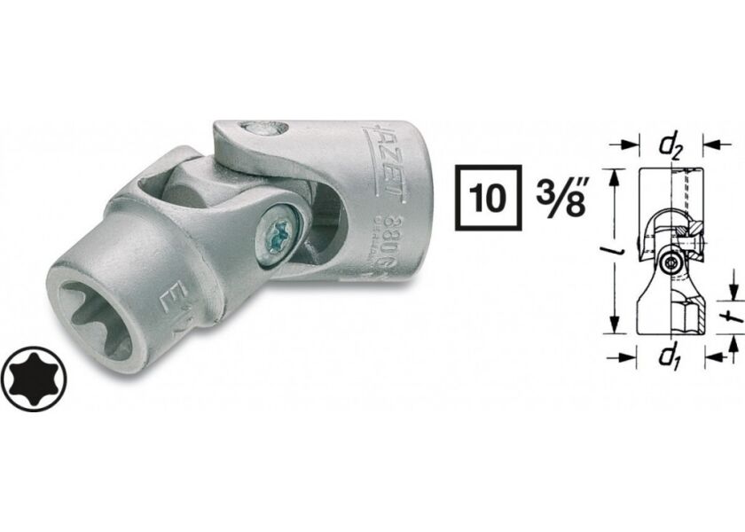 Nástrčné klíče TORX®, Hazet 880G-E12