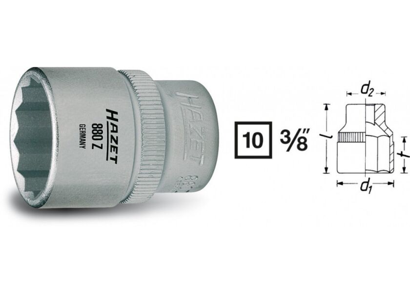 Vnitřní nástrčný klíč 3/8