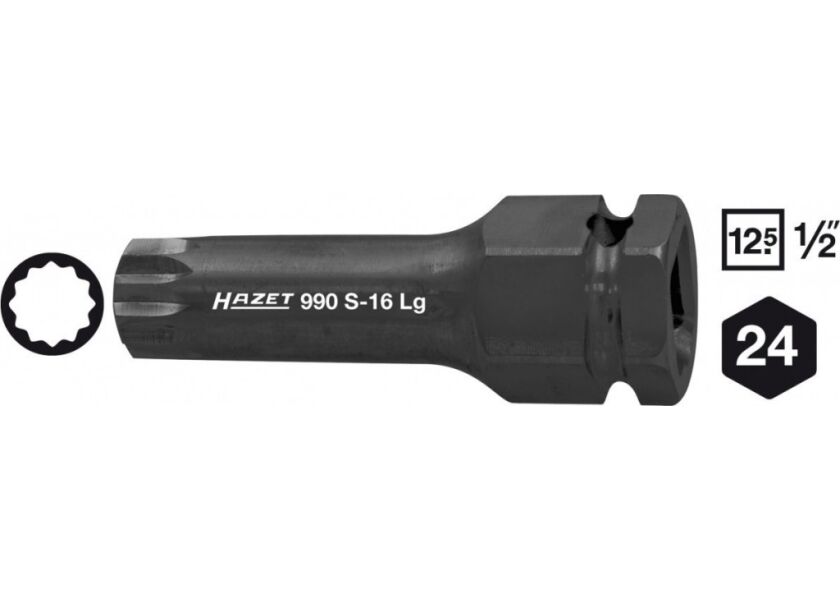 Vnější rázový nástrčný klíč XZN 1/2