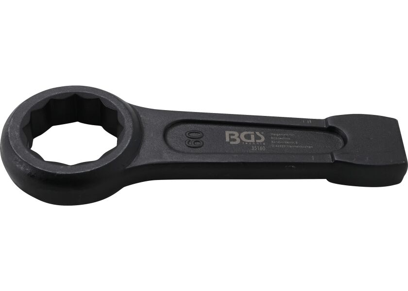 Rázový očkový klíč BGS 60 mm s dvanáctihranným profilem – B35160