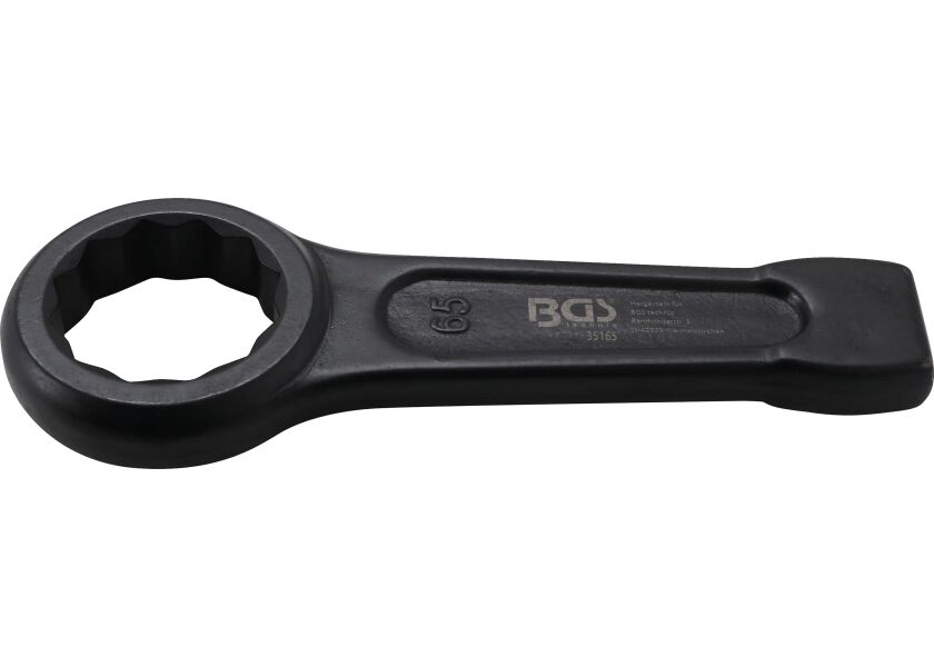 Rázový očkový klíč BGS 65 mm s dvanáctihranným profilem – B35127