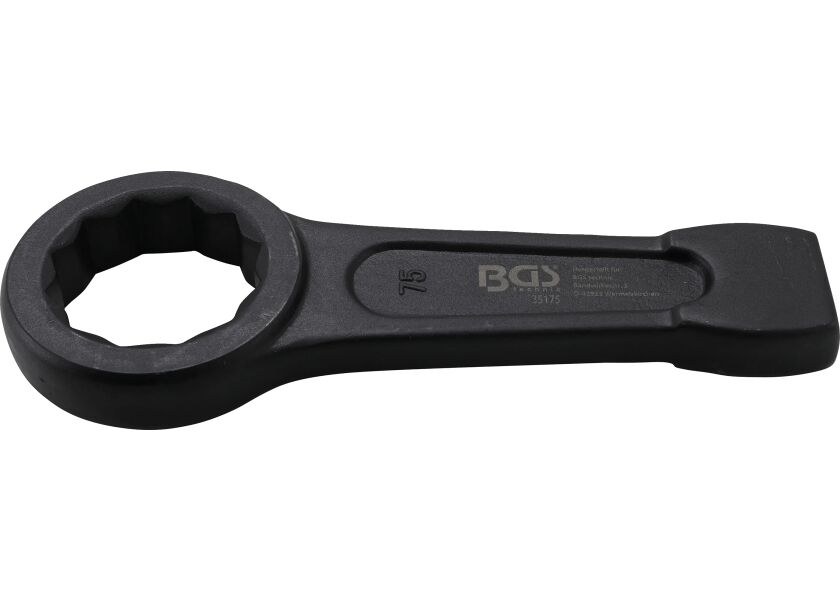Rázový očkový klíč BGS 75 mm s dvanáctihranným profilem – B35175
