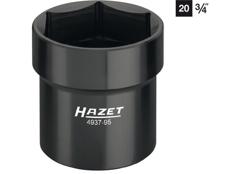 Nástrčný klíč na matice náprav a olejové uzávěry 95 mm, Hazet 4937-95