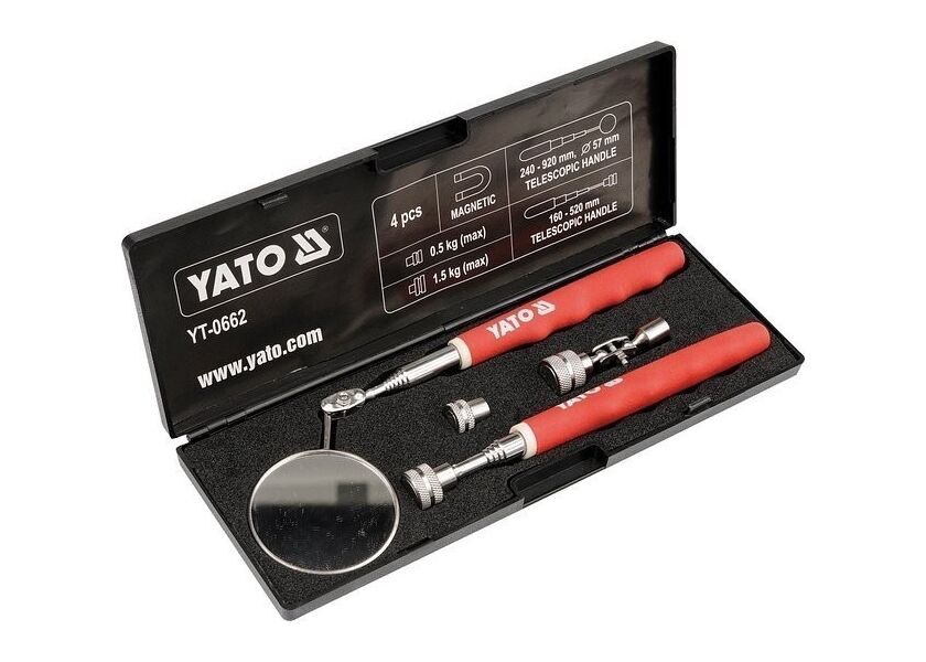 Inspekční souprava (zrcátko + magnetický držák) - YT-0662