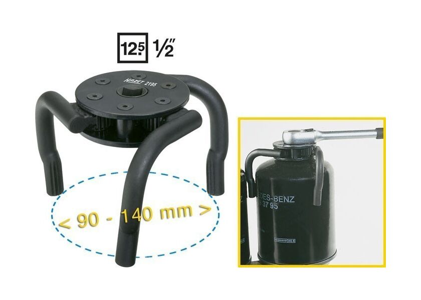 Klíč na kartuše s granulátem vysoušečů vzduchu HAZET 2195 - HA014101