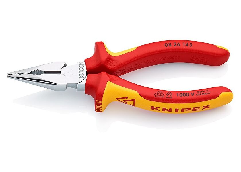 Kombinované úzké ploché kleště chromované 145 mm  - 0826145