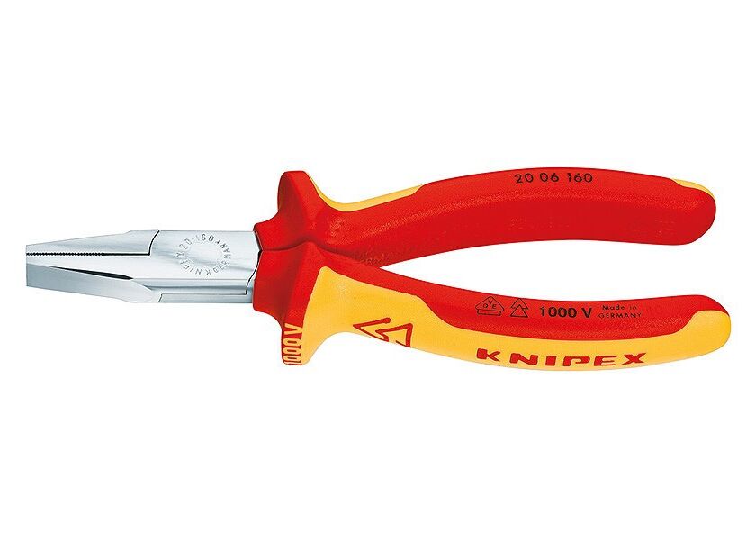 Rovné ploché kleště 160 mm Knipex VDE chromované - 2006160