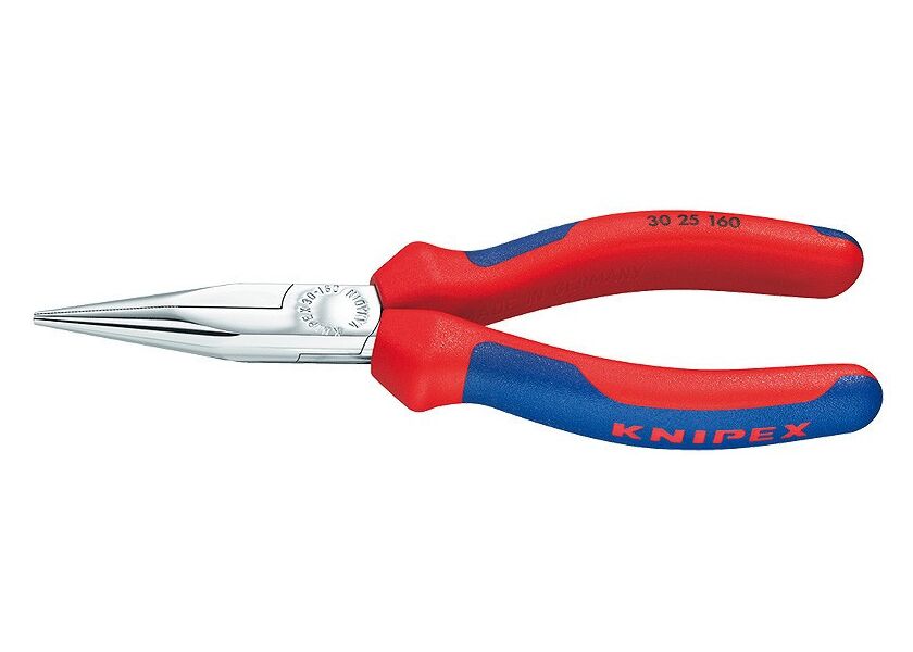 Rovné půlkulaté kleště 160 mm Knipex typu Langbeck chromované - 3025160