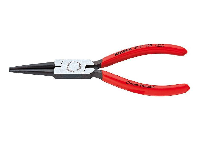 Rovné kulaté kleště 160 mm Knipex typu Langback s dlouhými čelistmi - 3031160