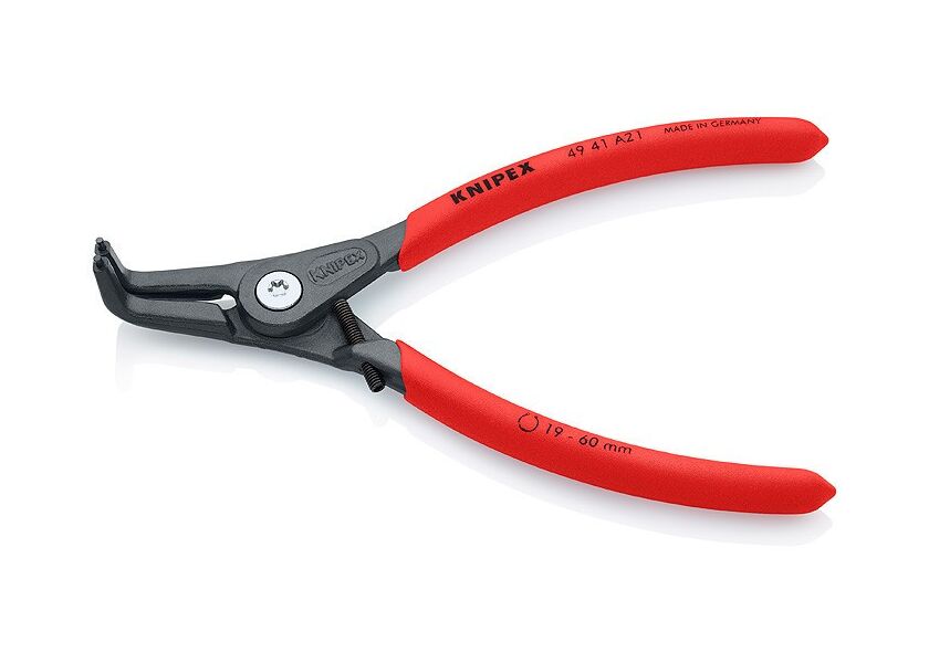 Vnější zahnuté kleště na pojistné kroužky 165 mm  - 4941A21 Knipex