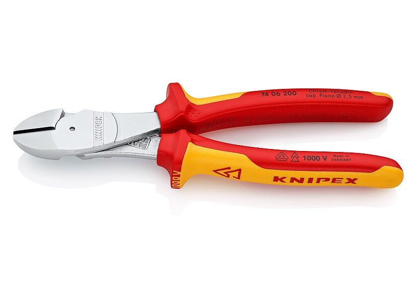 Silové boční štípací kleště chromované 200 mm  - 7406200