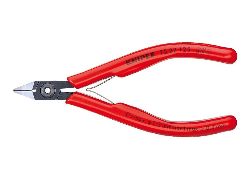 Boční štípací kleště pro elektroniku brunýrované 125 mm  - 7522125