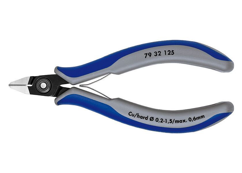 Přesné boční štípací kleště na elektroniku brunýrované 125 mm  - 7932125