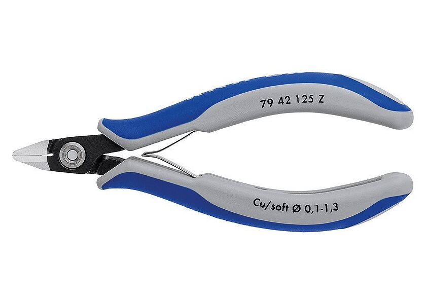 Přesné boční štípací kleště na elektroniku brunýrované 125 mm  - 7942125Z