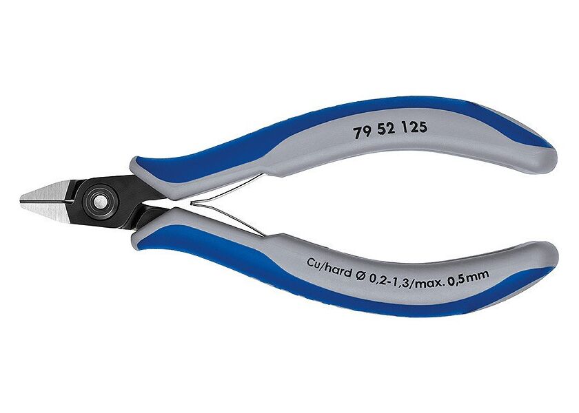 Přesné boční štípací kleště na elektroniku brunýrované 125 mm  - 7952125