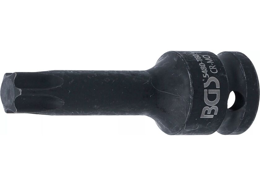 Rázový nástrčný klíč TORX 1/2, T60, prodloužený - B5480-T60