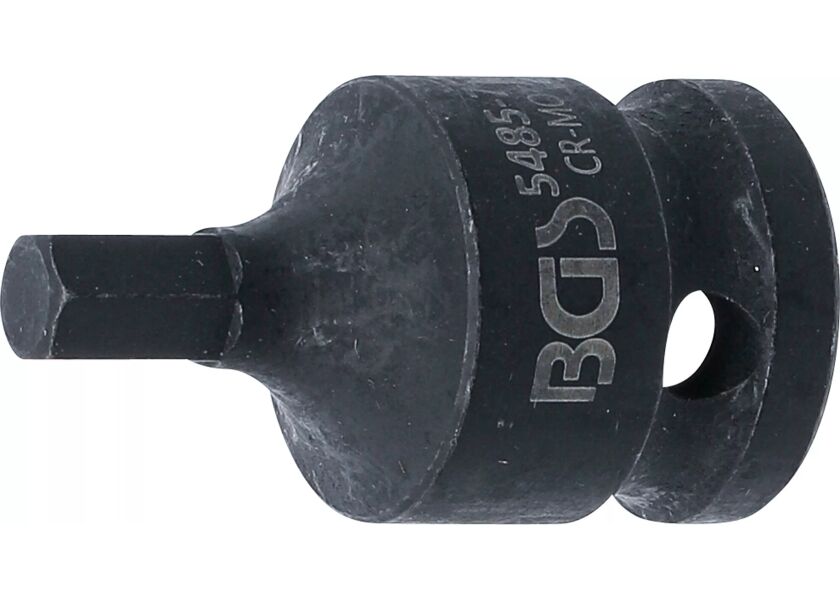 Rázový nástrčný klíč HEX 1/2 palce, 7 mm, BGS - B5485-7