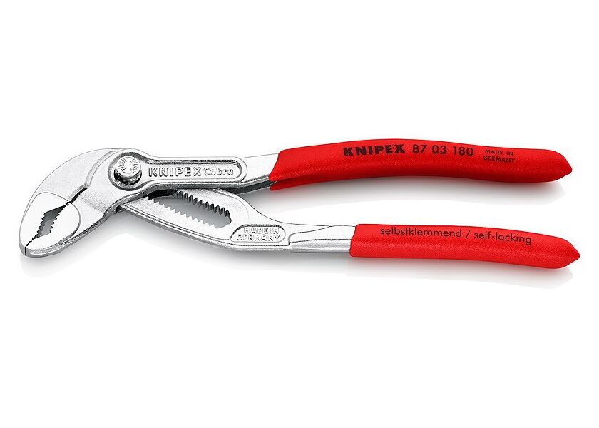 SIKA kleště KNIPEX Cobra ® chromované 180 mm  - 8703180