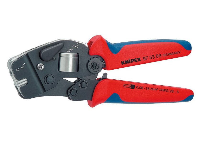 Samonastavitelné kleště pro lisování kabelových koncovek brunýrované 190 mm  - 975309