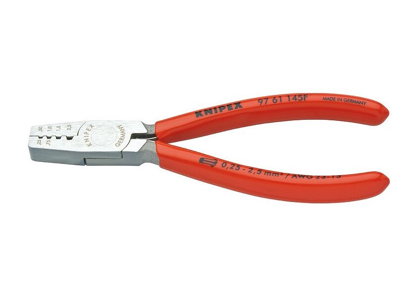 Krimpovací kleště na koncové dutinky potaženo plastem 145 mm  - 9761145F