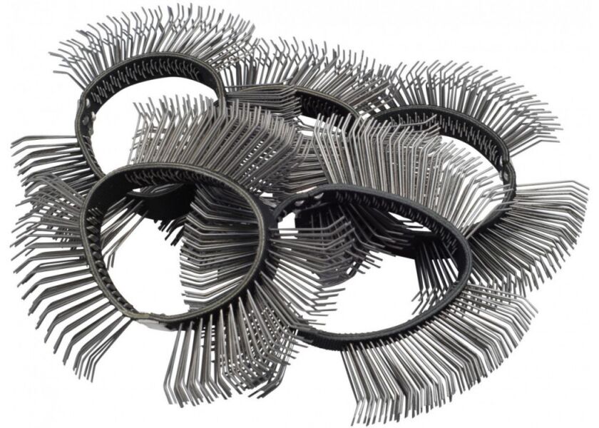 Kartáčový pás široký 11 mm, hrubý, zahnuté hroty 5 ks, 9033-6-03/5 - HA160181