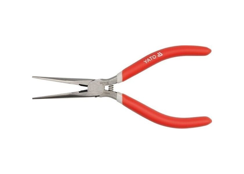 Prodloužené rovné půlkulaté kleště 150 mm - YT-1956