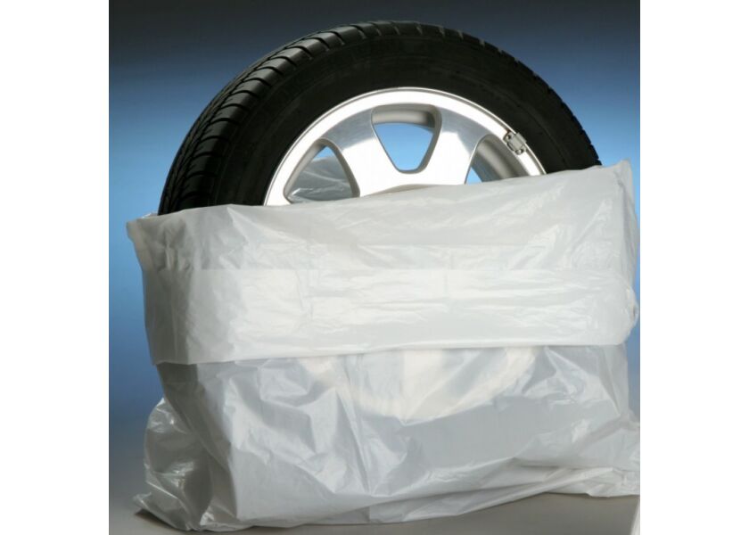 Bílé obaly na pneumatiky 100 ks - 0991813