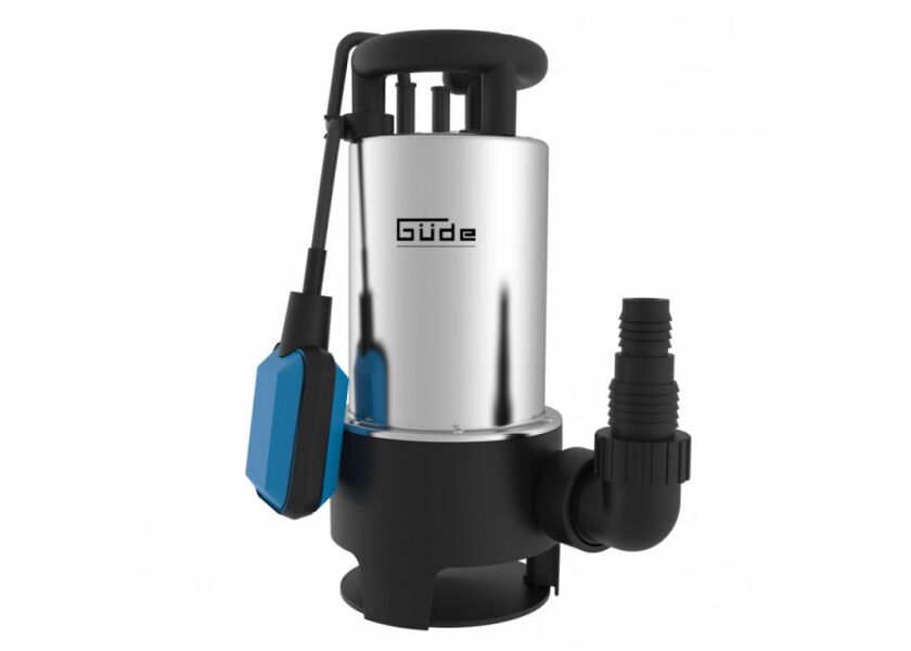 Ponorné kalové čerpadlo Güde GS 1103 Pl s plovákem pro odvodňování, nerezová hřídel motoru.